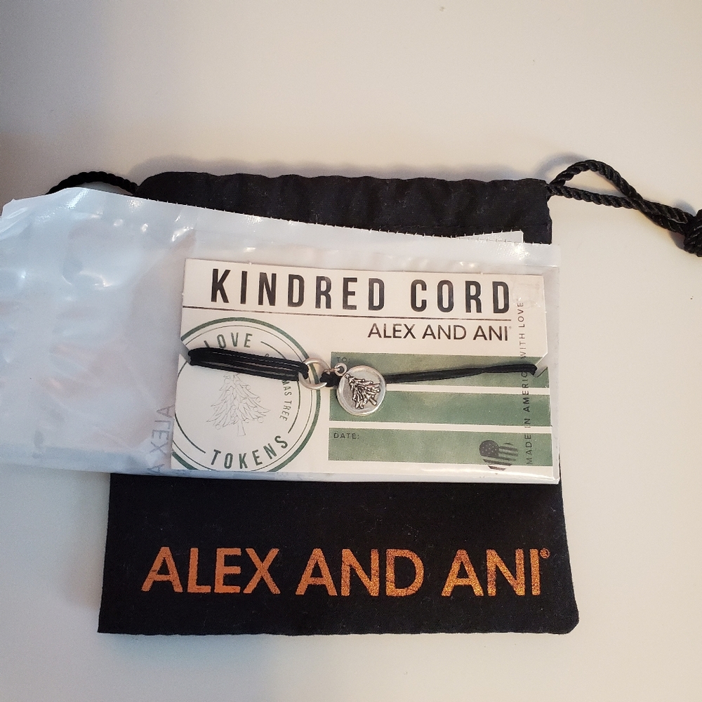 NWT Alex and Ani Christmas Tree Kindred Cord
